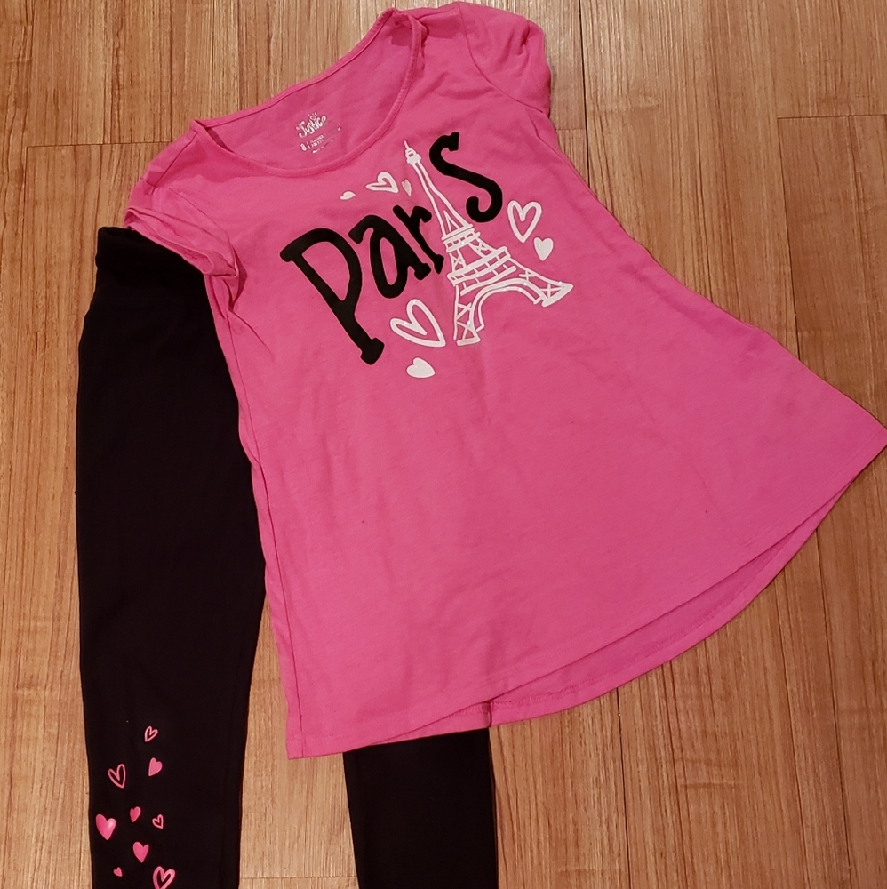 2 piece Justice leggings and top